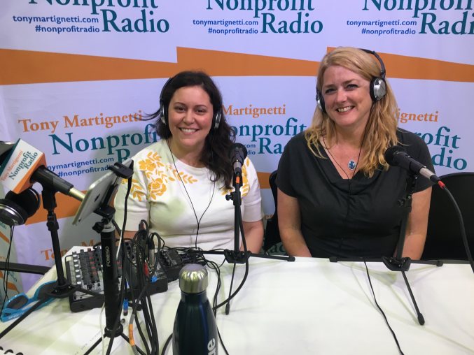 Graziella Jackson and Marcy Rye speaking with Nonprofit Radio